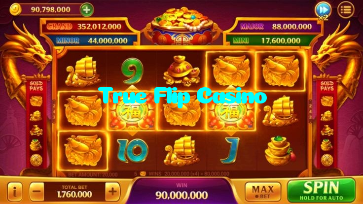 True Flip Casino casino presented on mobile device in Pakistan with slots and live games